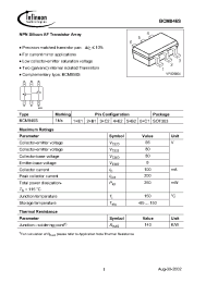 Datasheet BCM846S manufacturer Infineon