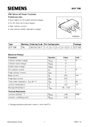 Datasheet BCP72MQ62702C2517 manufacturer Infineon