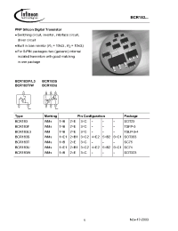 Datasheet BCR183T manufacturer Infineon