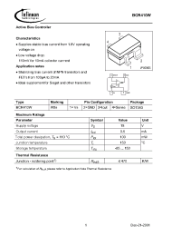 Datasheet BCR410W manufacturer Infineon