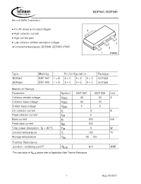 Datasheet BDP949E6327 manufacturer Infineon