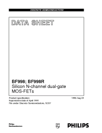 Datasheet BF998/T1 manufacturer Infineon