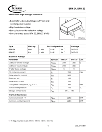 Datasheet BFN22E6327 manufacturer Infineon