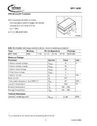 Datasheet BFP180WE6327 manufacturer Infineon