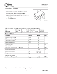 Datasheet BFP280WE6433 manufacturer Infineon