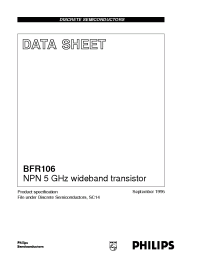 Datasheet BFR106/T1 manufacturer Infineon