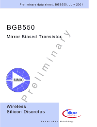 Datasheet BGB550 manufacturer Infineon