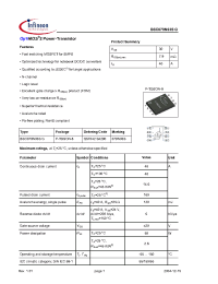 Datasheet BSC079N03S manufacturer Infineon