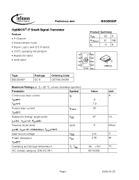 Datasheet BSO203SP manufacturer Infineon