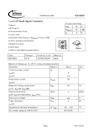 Datasheet BSO4804 manufacturer Infineon