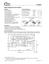 Datasheet BTS409L1 manufacturer Infineon
