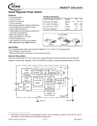 Datasheet BTS410F2 manufacturer Infineon