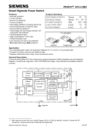 Datasheet BTS412B2 manufacturer Infineon