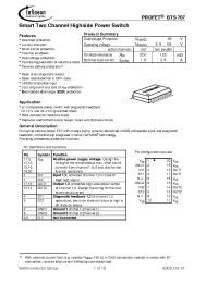 Datasheet BTS707 manufacturer Infineon