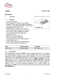 Datasheet BTS781GP manufacturer Infineon