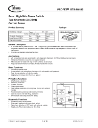 Datasheet BTS840S2 manufacturer Infineon