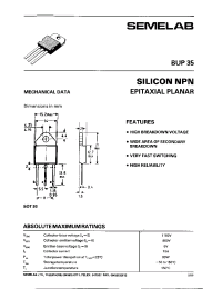 Datasheet BUP35 manufacturer Infineon