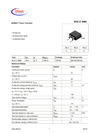 Datasheet BUZ21SMD manufacturer Infineon