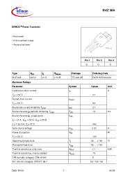 Datasheet BUZ30A manufacturer Infineon