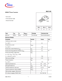 Datasheet BUZ341 manufacturer Infineon
