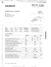 Datasheet BUZ61C67078-S1341-A2 manufacturer Infineon