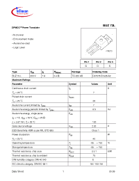 Datasheet BUZ73L manufacturer Infineon
