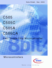 Datasheet C505A-4E manufacturer Infineon
