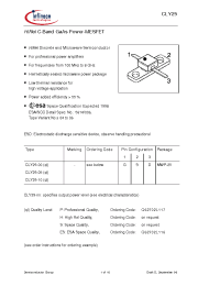 Datasheet CLY29-00 manufacturer Infineon