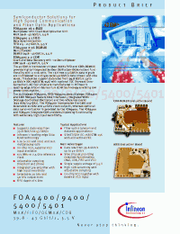 Datasheet FOA5400 manufacturer Infineon