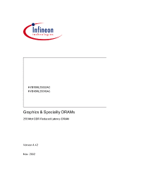 Datasheet HYB18RL25616AC-4 manufacturer Infineon