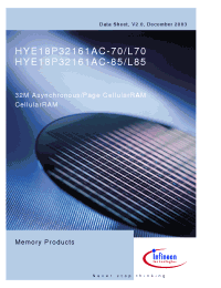 Datasheet HYE18P32161ACL85 manufacturer Infineon