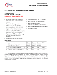 Datasheet HYS64D64020GDL-7-A manufacturer Infineon
