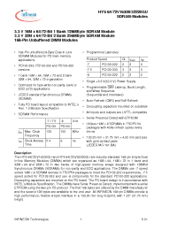 Datasheet HYS72V32220GU-7-D manufacturer Infineon