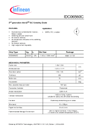 Datasheet IDC06S60C manufacturer Infineon