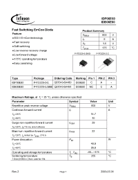 Datasheet IDP06E60 manufacturer Infineon