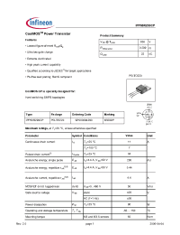 Datasheet IPP60R299CP manufacturer Infineon