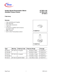 Datasheet KP202-AK manufacturer Infineon