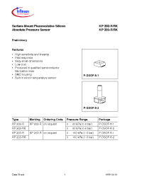 Datasheet KP202-RK manufacturer Infineon
