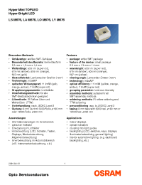 Datasheet LAM676-P2Q2-1 manufacturer Infineon