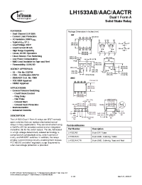 Datasheet LH1533AB manufacturer Infineon