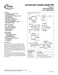 Datasheet LH1541AAB1 manufacturer Infineon