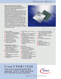 Datasheet PEB1755 manufacturer Infineon