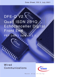 Datasheet PEB24911H manufacturer Infineon