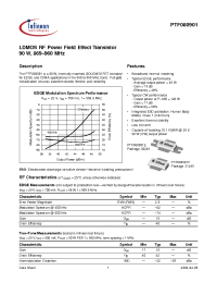 Datasheet PTF080901 manufacturer Infineon