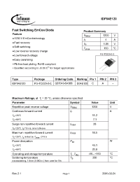 Datasheet Q67040-S4388 manufacturer Infineon