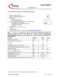Datasheet Q67040S4726 manufacturer Infineon