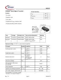Datasheet Q67042-S4300 manufacturer Infineon