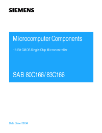 Datasheet SAB83C166-5M-T3 manufacturer Infineon