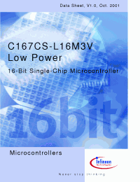 Datasheet SAB-C167CS-L16M3V manufacturer Infineon