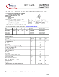 Datasheet SKP15N60 manufacturer Infineon